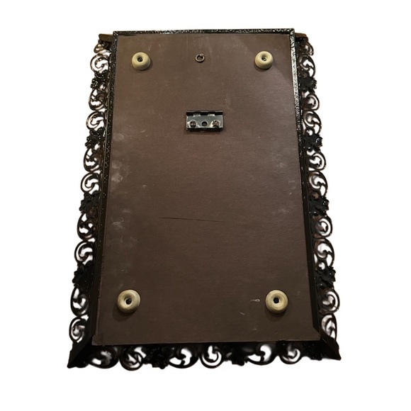 Black Victorian Style Vintage Vanity Mirror Tray - Picture 2 of 3